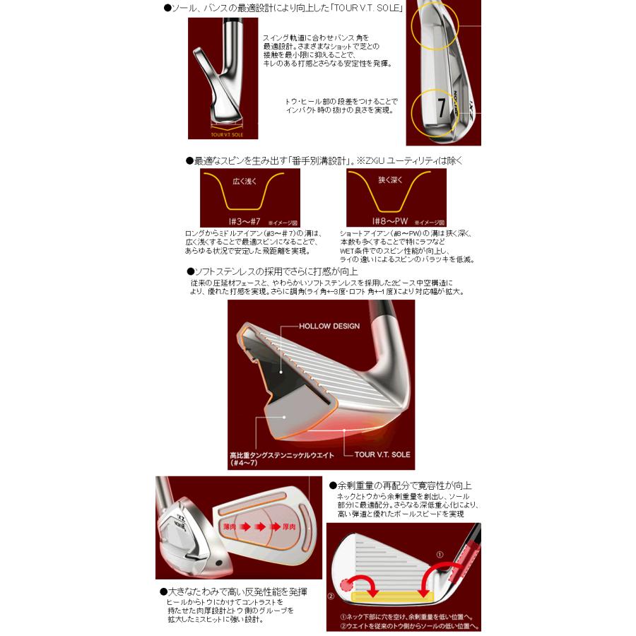 SRIXON スリクソン ZXi-4/ZXi-5/ZXi-7 コンボアイアン 7本(4番〜P 他