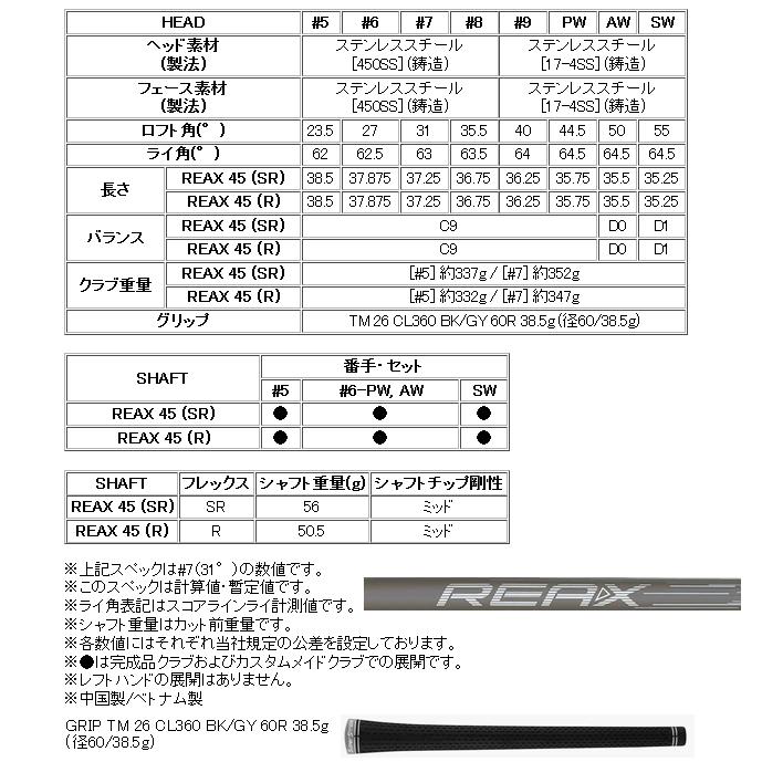 テーラーメイド　Qi　MAX　LITE(26)　アイアン　6本(6番〜P・A)セット　REAX45カーボンシャフト　日本仕様　26年モデル　ハドラスの画像