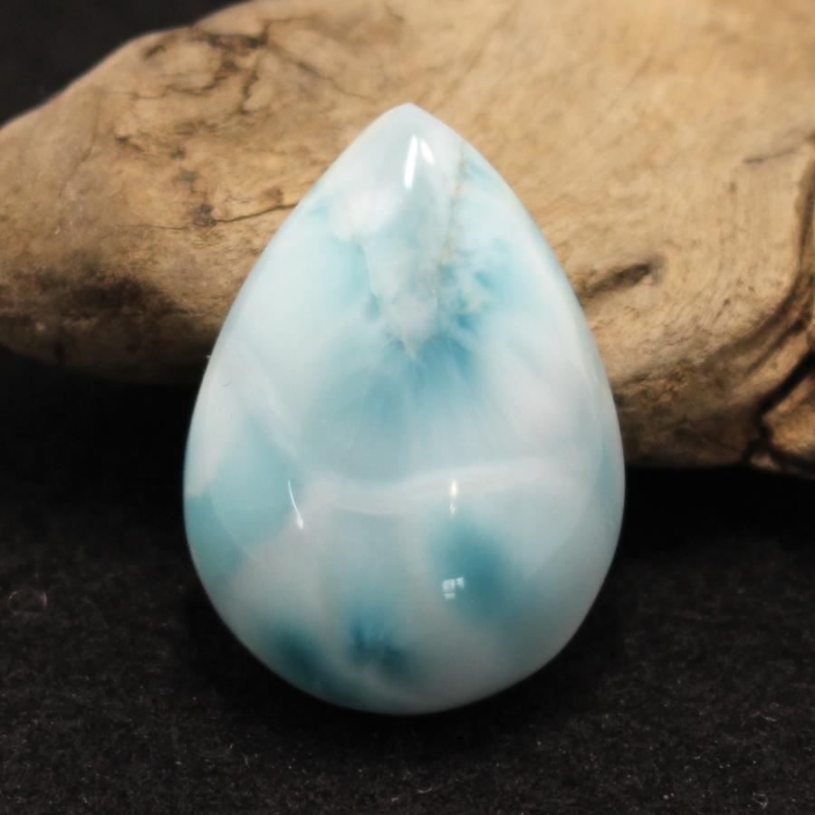 ラリマー ルース ティアドロップ カボション 7.5g 天然石☆28mm 