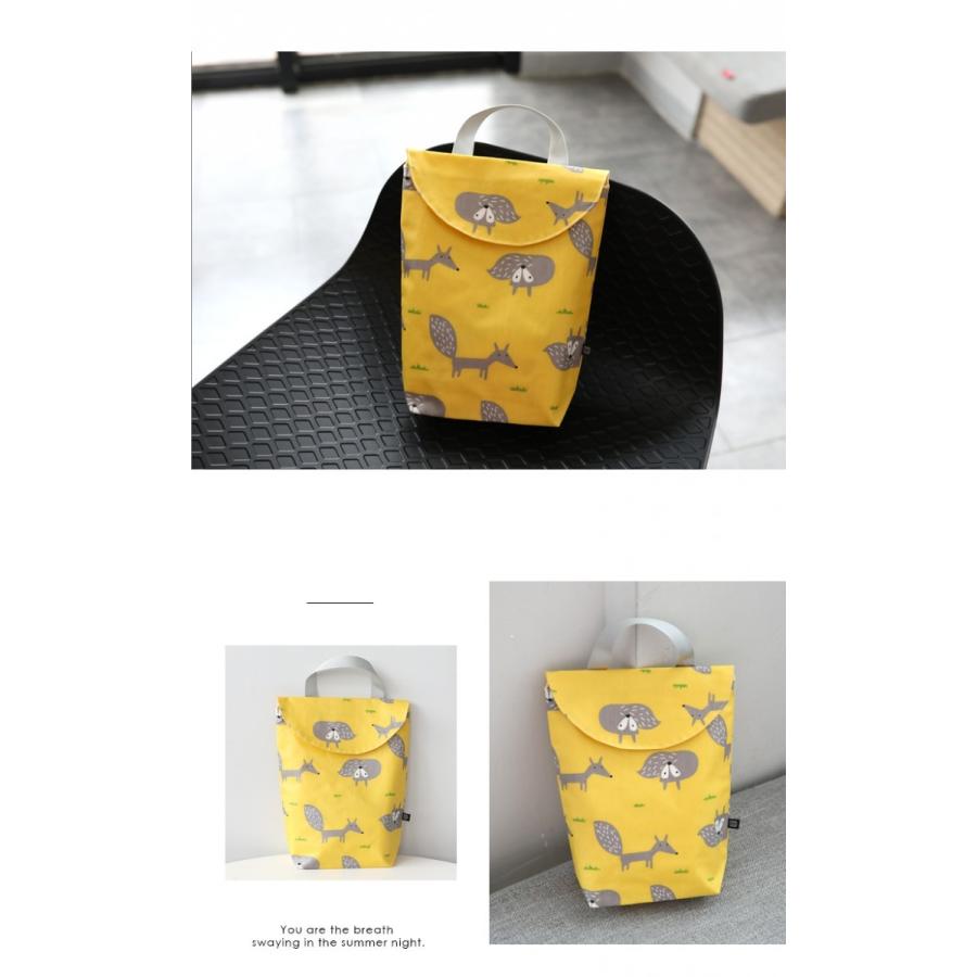 手提げ付きポーチ おむつポーチ 哺乳瓶入れ 可愛い動物柄 トラベル