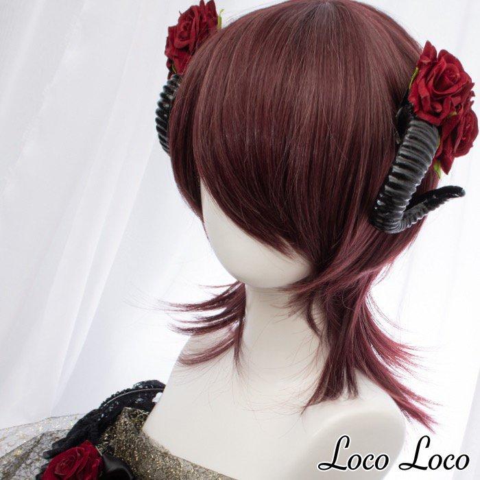 即納 ウィッグ ウルフカット ショート ボブ レッド ワインレッド 赤髪 自然 コスプレ ロコロコ Wigmr109 Loco Loco 通販 Yahoo ショッピング