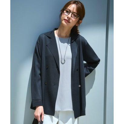 23区（ニジュウサンク） 【洗える】シアー ダブルブレスト ニット 