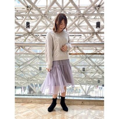 トランテアン ソン ドゥ モード 31 Sons De Mode スカート エアリーフレアスカート ラベンダー ブランド公式 Locomall ロコモール 通販 Paypayモール