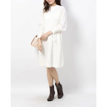 トランテアン ソン ドゥ モード 31 Sons De Mode ケーブル袖シアーハイネックフレアワンピース オフホワイト ブランド公式 Locomall ロコモール 通販 Paypayモール