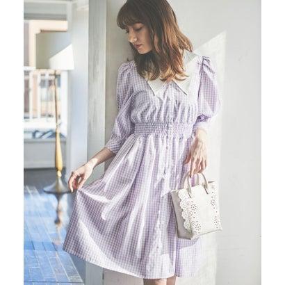 トランテアン ソン ドゥ モード 31 Sons De Mode ギンガムチェックシャツワンピース ラベンダー ブランド公式 Locomall ロコモール 通販 Paypayモール