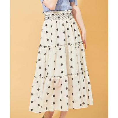 アウトレット トランテアン ソン ドゥ モード 31 Sons De Mode ドットシフォンスカート オフホワイト 信頼 Www Devondigitalimaging Co Uk