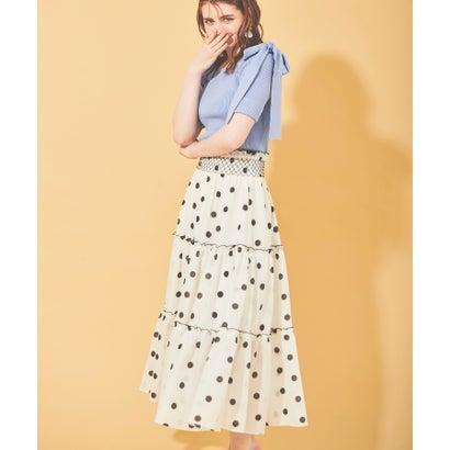 アウトレット トランテアン ソン ドゥ モード 31 Sons De Mode ドットシフォンスカート オフホワイト 信頼 Www Devondigitalimaging Co Uk