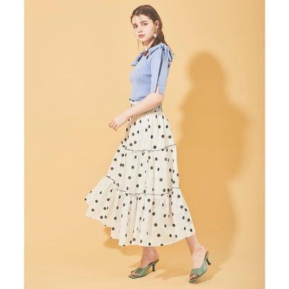 アウトレット トランテアン ソン ドゥ モード 31 Sons De Mode ドットシフォンスカート オフホワイト 信頼 Www Devondigitalimaging Co Uk