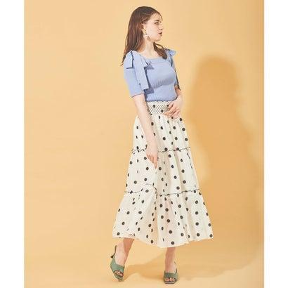 アウトレット トランテアン ソン ドゥ モード 31 Sons De Mode ドットシフォンスカート オフホワイト 信頼 Www Devondigitalimaging Co Uk