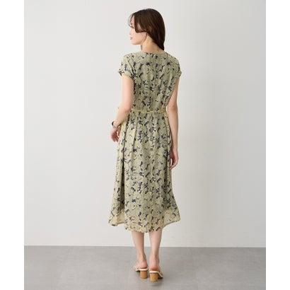 エーシーデザインバイアルファキュービック A/C DESIGN BY ALPHA CUBIC 【Liberty】リバティプリントワンピース （ネイビーの画像