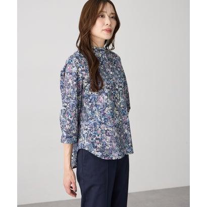 エーシーデザインバイアルファキュービック A/C DESIGN BY ALPHA CUBIC 【Liberty】リバティプリントスタンドカラーシャツの画像