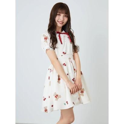 アンクルージュ Ank Rouge Cherryteddyパフワンピース アイボリー ブランド公式 Locomall ロコモール 通販 Paypayモール