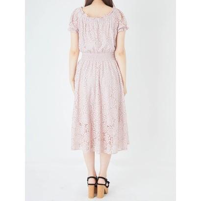 ピンク アンクルージュ Locomall ロコモール 通販 Paypayモール Ank Rouge フロントリボンレースミディワンピース アイボリー