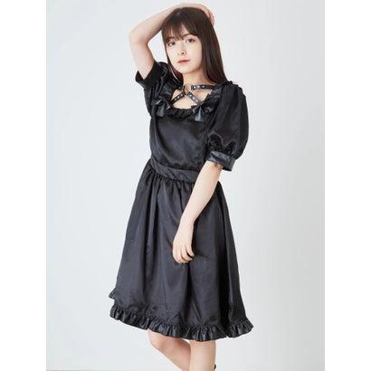 アンクルージュ Ank Rouge 合皮サテンドーリーワンピース ブラック ブランド公式 Locomall ロコモール 通販 Paypayモール