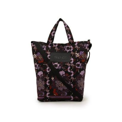 ANNA SUI アーカイブトートバッグ花柄　値下げ可 ANNA SUI（アナスイ） アーカイブトート トートバッグ （ボルドー