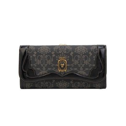 ANNA SUI 長財布 蝶 スパンコール 刺繍 ブラック　未使用　新品　牛革 ANNA SUI（アナスイ） リーブル 口金長財布 （クロ） : ブランド公式