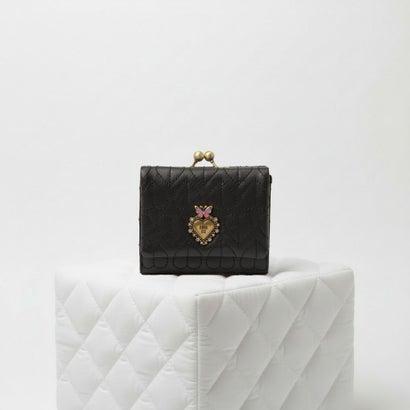 ANNA SUI（アナスイ） ドリーミー 口金二つ折り財布 （クロ