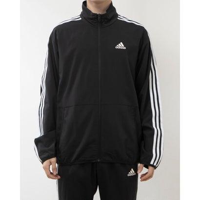 アディダス adidas メンズ クロスジャケット スリーストライプス レギュラーフィット ライトウーブントラックトップ IA9374 （ブラック）｜locondo-shopping｜04