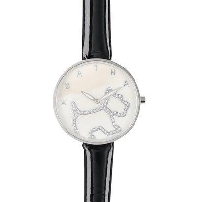 アガタ パリ AGATHA PARIS ラウンドウォッチ、ビッグテリア （ブラック）