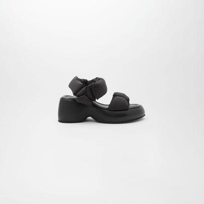 SUPUMANTE WEDGE SANDALS （Black） : ブランド公式 LOCOMALL 
