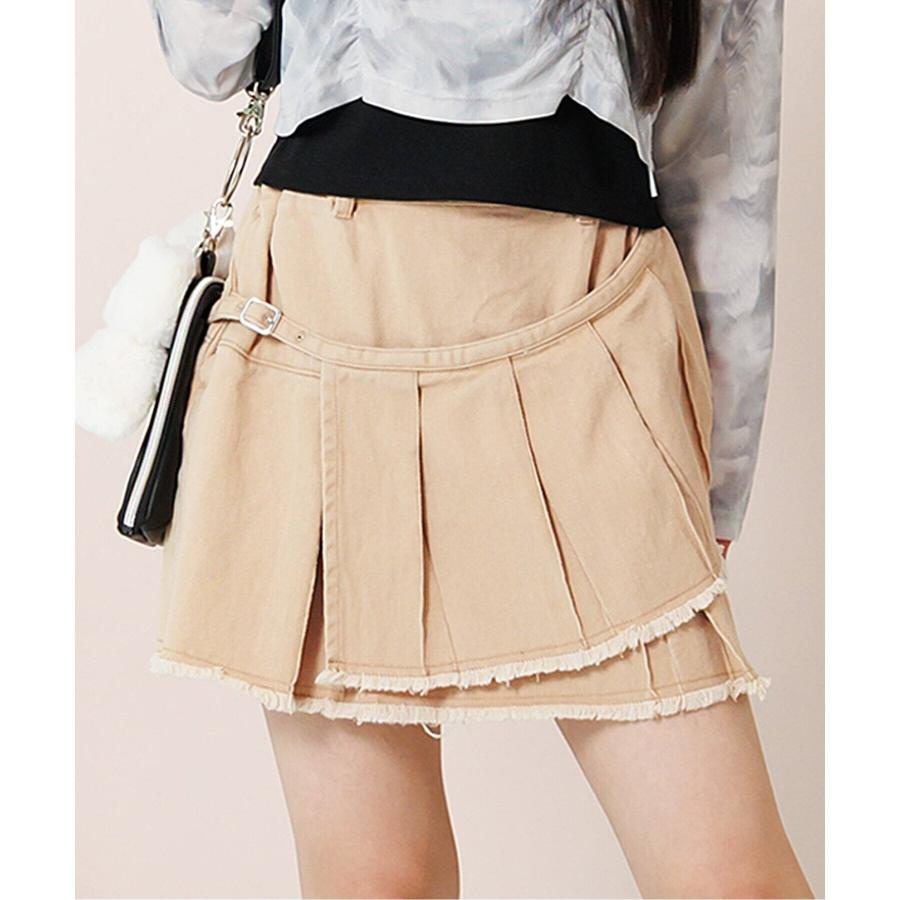 algy（アルジー） プリーツラップグランジスカート （ベージュ