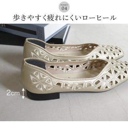 [アミアミ]スクエアトゥ メッシュ デザイン パンプス 靴 レディース SL7772 （シルバー）｜locondo-shopping｜10