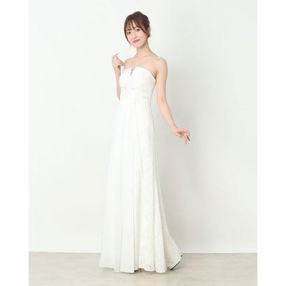 アモーラグレース AMORA GRACE レース＆シフォンロングドレス 