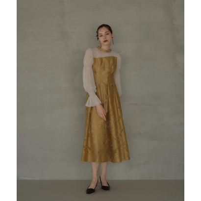 アンドレスド ANDRESD アシンメトリータックドレス 結婚式ワンピース 