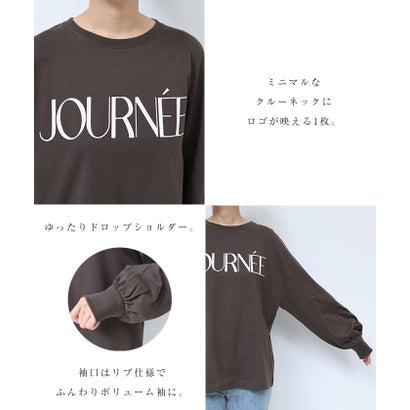 アンドミー andme フロッキー ロゴプリント ボリューム袖 長袖Tシャツ （オフホワイト）｜locondo-shopping｜07