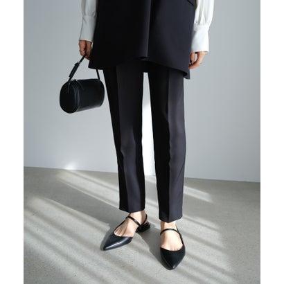 andme（アンドミー） スリム テーパード パンツ （ダークネイビー  