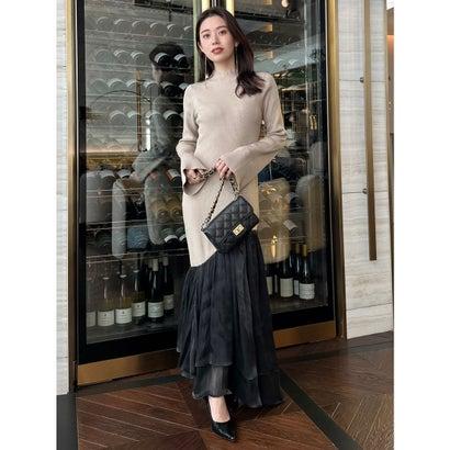 anuans（アニュアンス） ドッキングニットワンピース （BEIGE