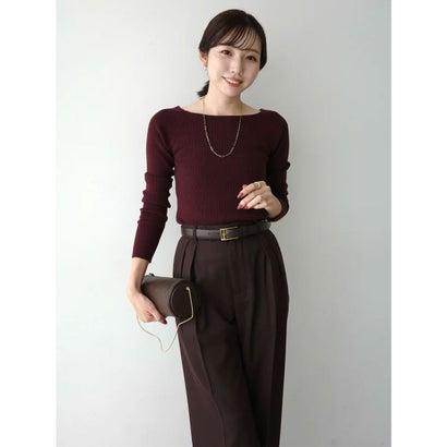 anuans（アニュアンス） シルクカシミアブレンドボートネックニット