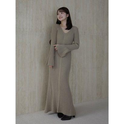 anuans（アニュアンス） セミマーメイドニットワンピース （BEIGE