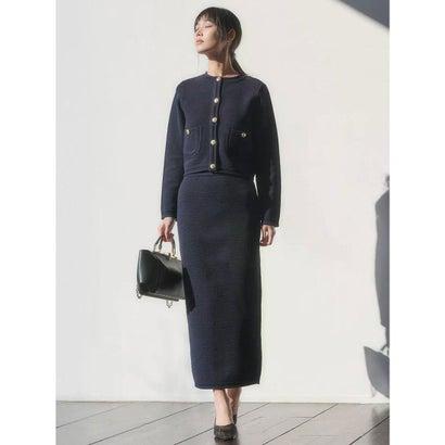 anuans（アニュアンス） ラーベンニットタイトスカート （NAVY