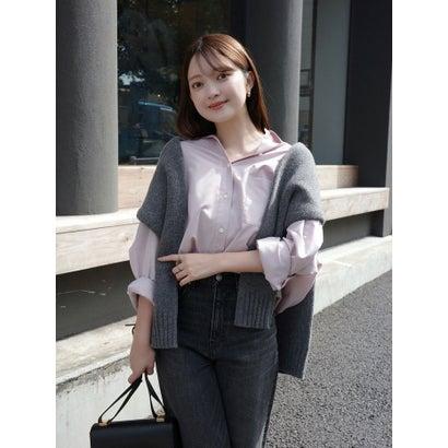 anuans（アニュアンス） 【26SS】スタンダードシャツ （GREYISH PINK