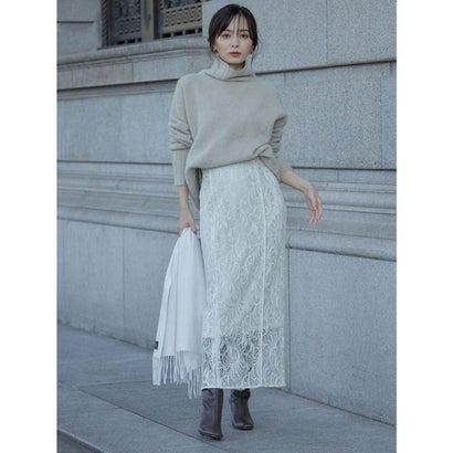 アニュアンス anuans ウェーブレースタイトスカート （ECRU  