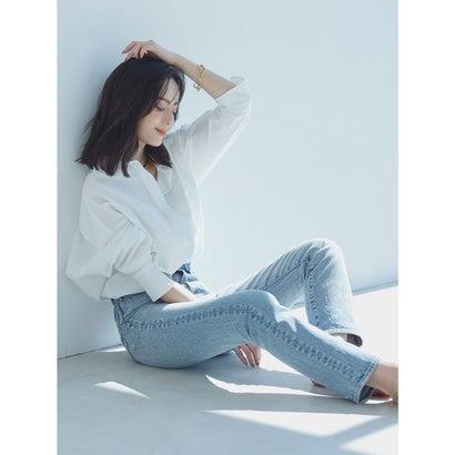 anuansホワイトM アニュアンス anuans ツータックワイドパンツ （IVORY