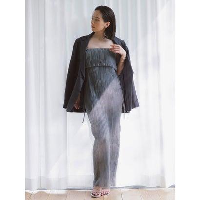 anuans アニュアンス プリーツニットキャミワンピース （GREY