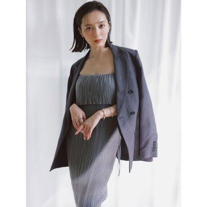 anuans アニュアンス プリーツニットキャミワンピース （GREY