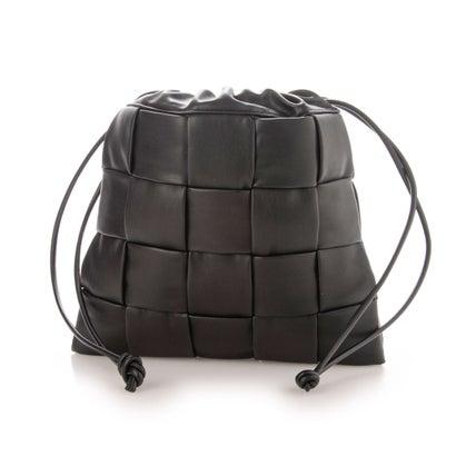 【お気に入り】 アルテミス バイ （黒合皮スムース） メッシュ編み巾着バッグ DIANA by artemis ダイアナ ハンドバッグ