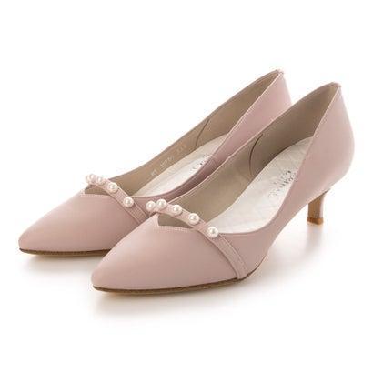 アルテミス バイ ダイアナ Artemis By Diana パールストラップvカットパンプス ピンク人工スムース 大人気