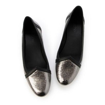 アルシュ arche LAKRYE フラットパンプス (SEQUIN/NAKA)（シルバー/ブラック）  （ARGENT/NOIR）