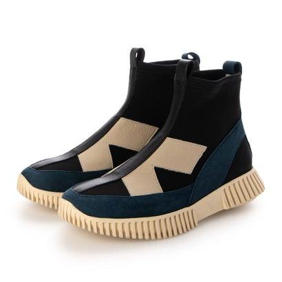 アルシュ arche HAVEKE ハイカットスニーカー (NUBUCK/ROCKY/STRETCH/RUWA)（ブルー/ブラック/エクリュ）  （E