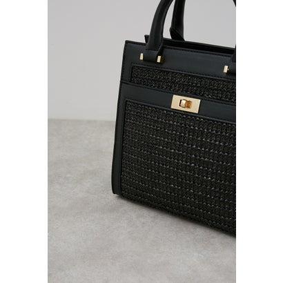 PIPING MESH SQUARE BAG BLK｜locondo-shopping｜06