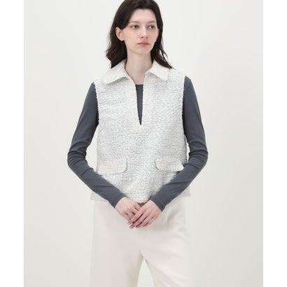 Ballsey（ボールジィ） フリンジヤーンツイード プルオーバーベスト 