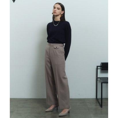BEIGE， 【Precious掲載】BUNNELL / ウールタブボタンストレートパンツ （Navy）