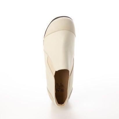 ビューフォート BeauFort BEAUWALK4Eサイドゴアリボンスリッポンシューズ (ホワイトコンビ)|locondo-shopping|04