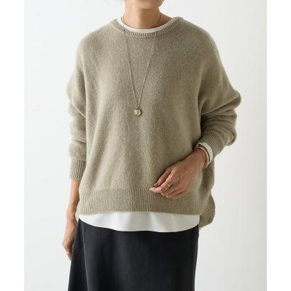 BEARDSLEY（ビアズリー） ヤク混ワイドニットプルオーバー （khaki