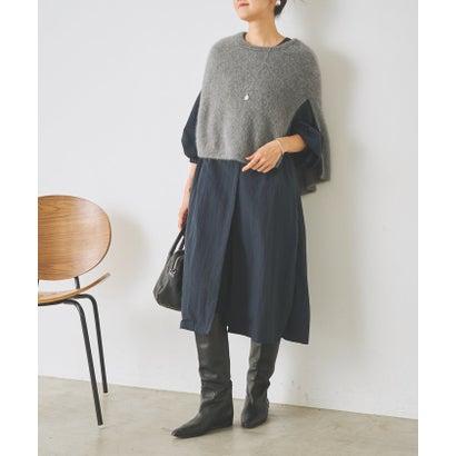 BEARDSLEY（ビアズリー） バルーン袖フレアーコート （navy