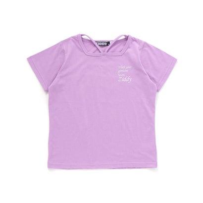 ジディー ZIDDY ジェルプリントTシャツ(130~160cm) （パープル 